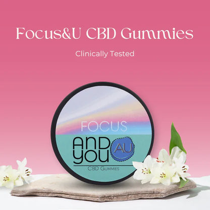 ANDYOU- Focus & U CBD Gummies – 200mg Relief for Stress & Anxiety