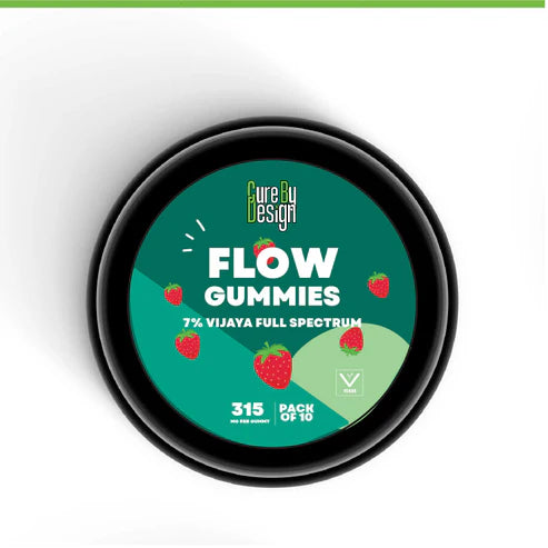 Cure by Design- Flow CBD Gummies – Full-Spectrum Relief and Therapeutic Support 3150mg (7%)
