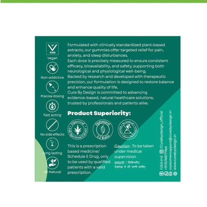 Cure by Design- Flow CBD Gummies – Full-Spectrum Relief and Therapeutic Support 3150mg (7%)