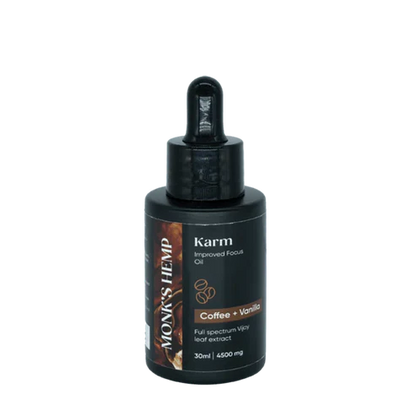Monk's Hemp Karm (10:1) Improved Focus CBD Oil - Coffee Vanilla Flavor