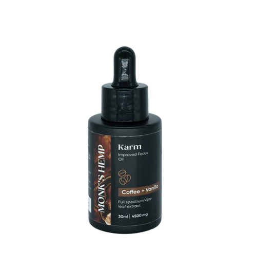 Monk's Hemp Karm (10:1) Improved Focus CBD Oil - Coffee Vanilla Flavor