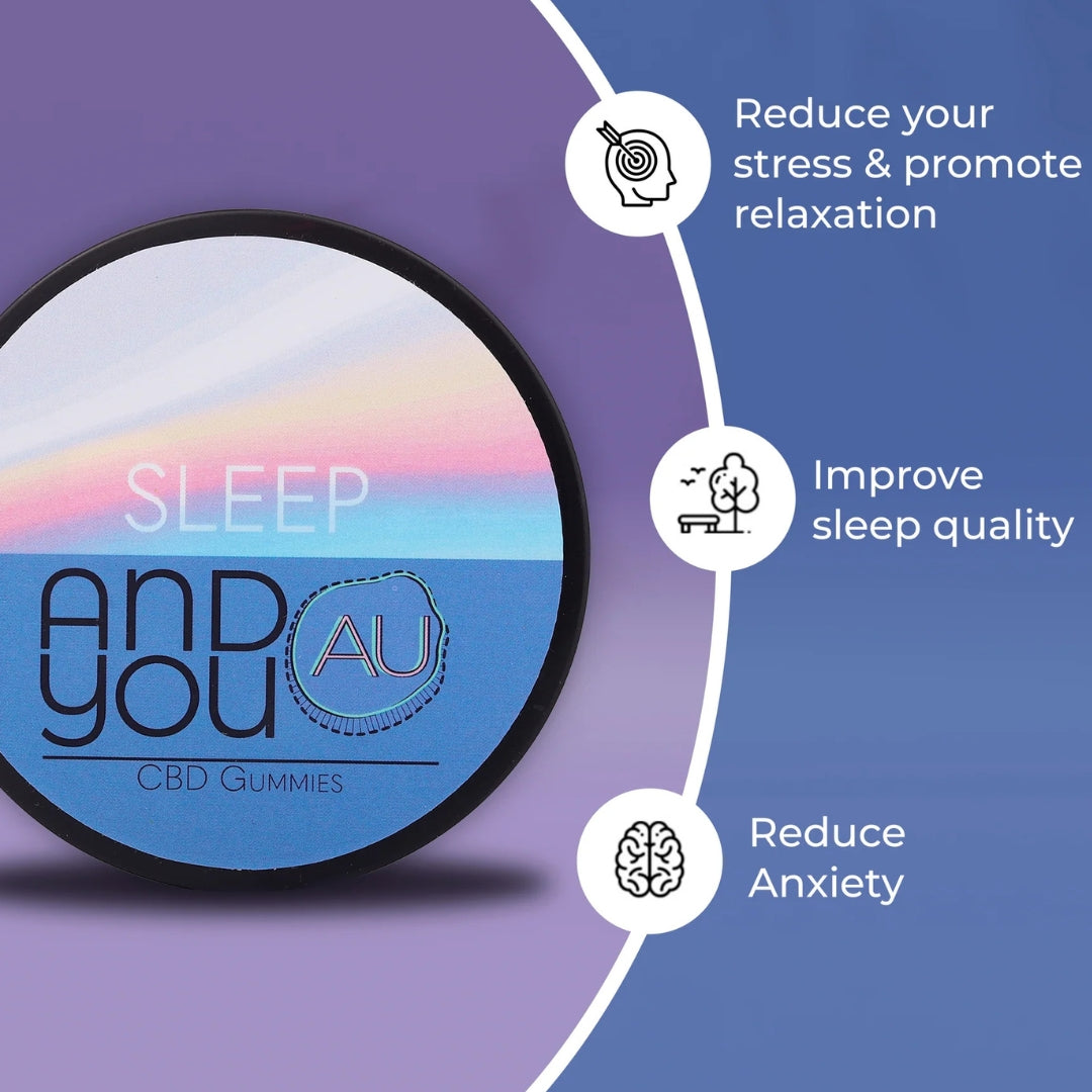 ANDYOU- Sleep&U Gummies (200mg CBD + 50mg Melatonin)