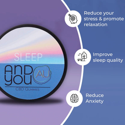 ANDYOU- Sleep&U Gummies (200mg CBD + 50mg Melatonin)
