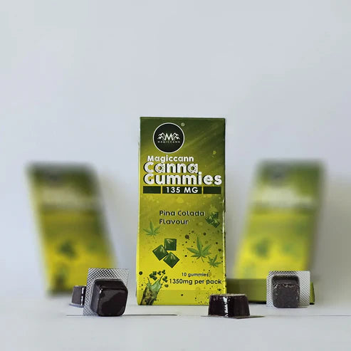 Magiccann Canna Gummies – Pina colada Premium Cannabis infused gummies